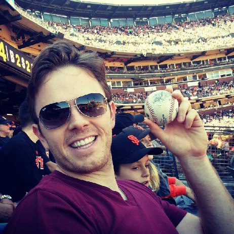 Dr. Justin catching a baseball