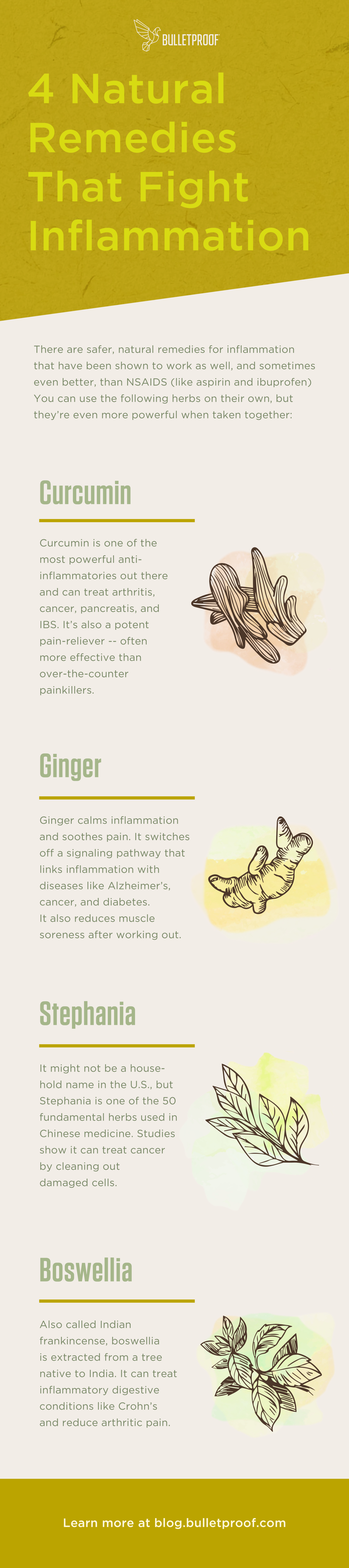 Herbal inflammation reducers