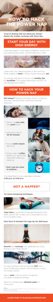 How to hack the power nap infographic