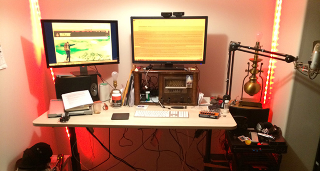 Ergonomic monitor setup