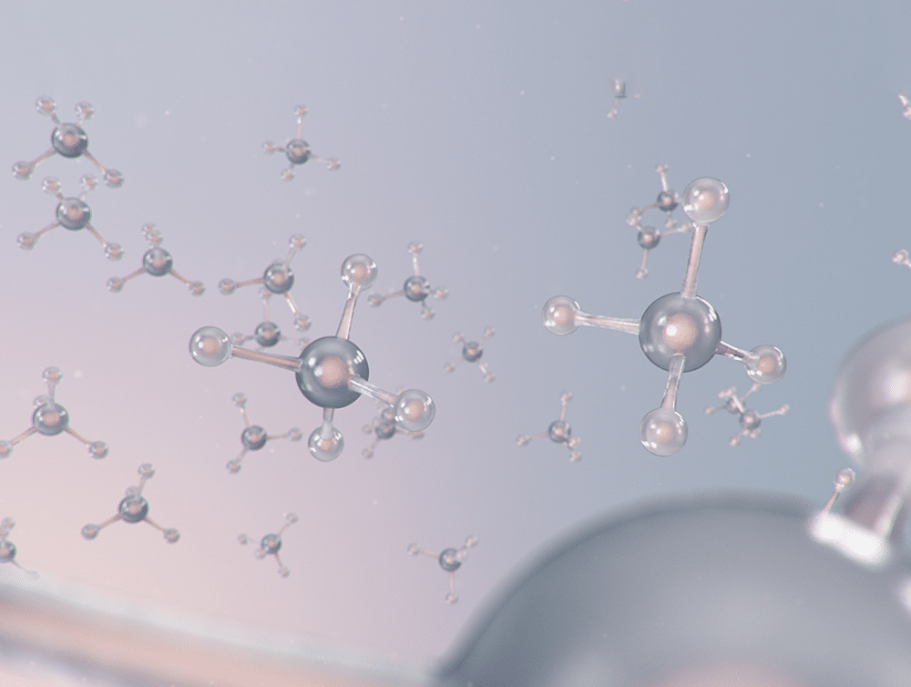 Artistic rendering of molecules