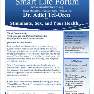 Smart Life Forum - Stimulants, Sex, and Health